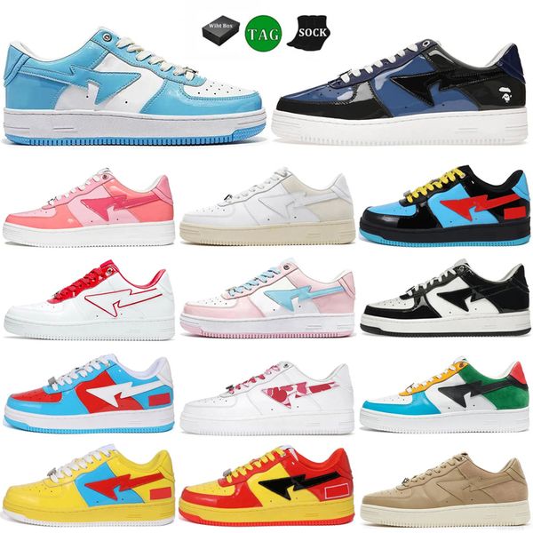 Treinadores de sapatos casuais de baqestas baqesta masculino de baixo homem Itália stas sk8 color camufle