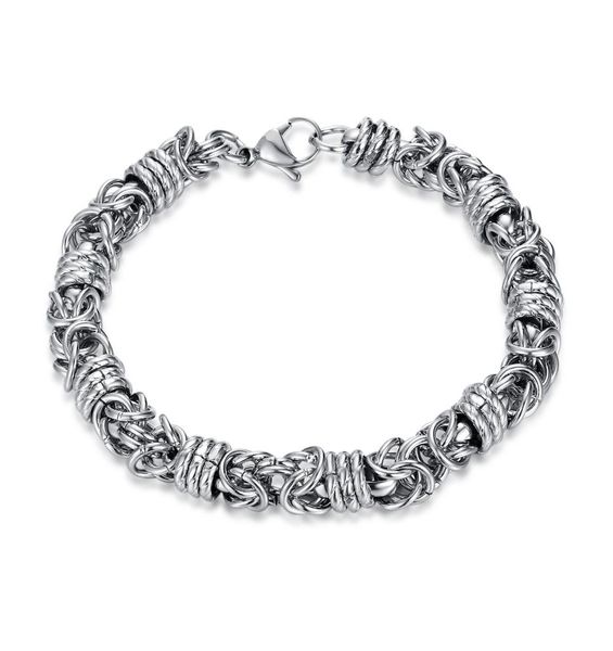 Mode Edelstahl Festes Armband Einstellbarer CSP Männliche Kette in 2 Farben Schmuck für Jungen Mann Bestes Geschenk GS9804530018