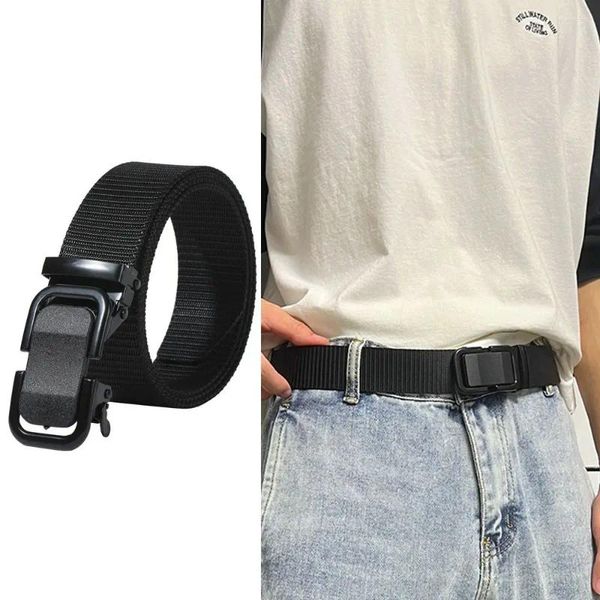 Cintos de cinto de nylon casual Men versátil Luxury Design Strap Weave Weaft Waist Band