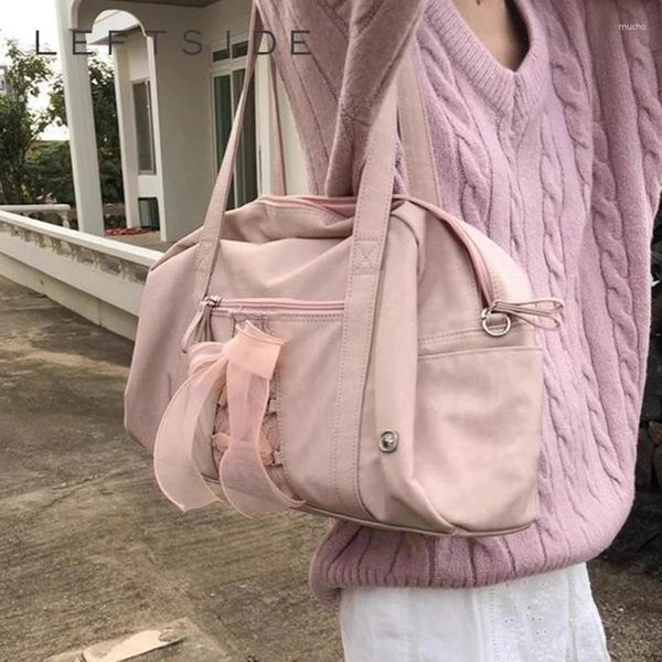 Sagni per le spalle Design del prua Nylon Big for Women 2024 Y2K Trend di moda coreano Tote Bag Lady Travel Borse e borse