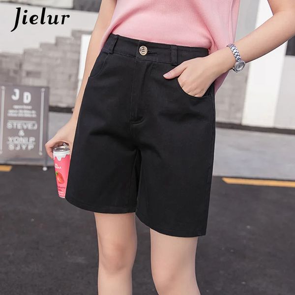 Jielur Leisure Koreaner Kurzfrauen College Style S-3xl Denim Shorts 5 Farben Womans Lose Mode junge Basisfemme ete 240418