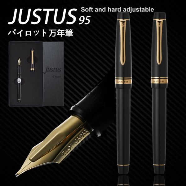 Ручки Пилот Печка JUSUUS 95 Многофункциональный фонтан Pen 14k Gold Nib Регулируем