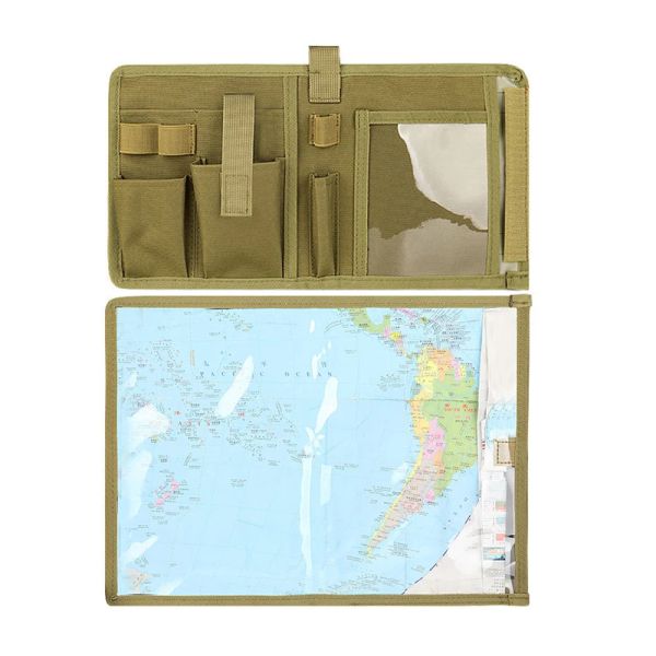 Packs Tactical Map Case wasserdichte multifunktionale EDC -Dienstprogramm -Werkzeug -Aufbewahrungstasche für militärische Wanderjagd Camping Outdoor -Aktivitäten