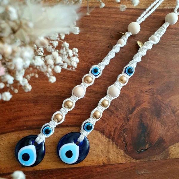 Figurine decorative in stile turco Blu Evil Eye Orning Ornament Decoration Decorazione fatta a mano per casa e macchina