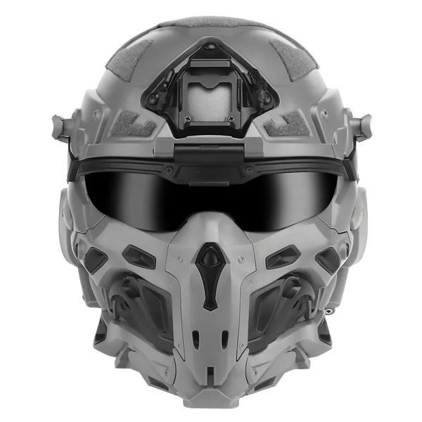 Accessori Wronin Assault Assalt Fast Tactical e maschera tattica, occhiali multilens, cuffie incorporate e ventole di defogging, caccia al sorso