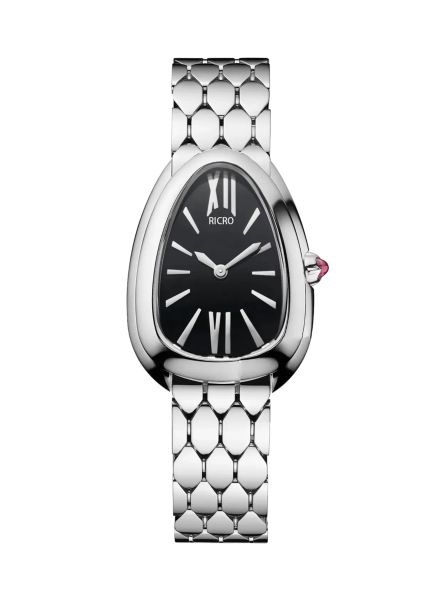 U1 Top AAA 3A Kaliteli Kadınlar Lüks İzle Serpantin Dial Paslanmaz Çelik Kılıf Japon Kuvars Hareket Bow Tock 316L Bileklik Safir Saatler Montre Reloj