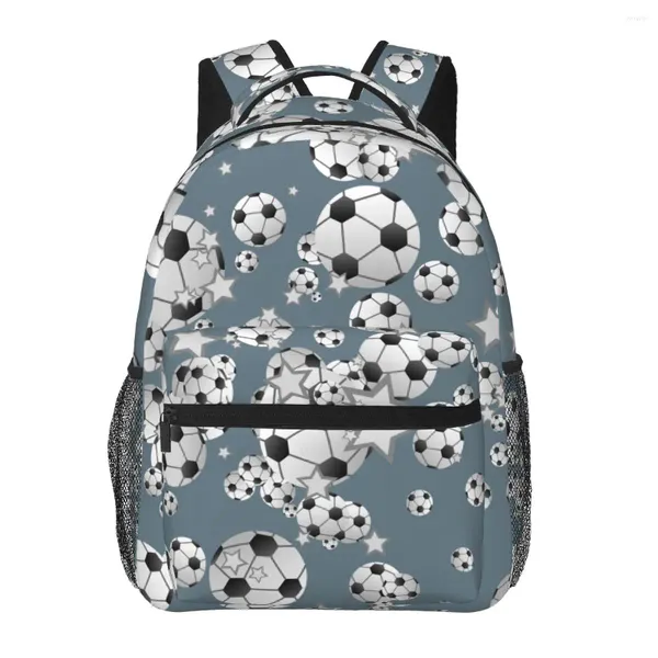 Rucksack lustige Fußballbälle und Stars Fashion Boys Girls School Tasche für Teenager Schülerbuch