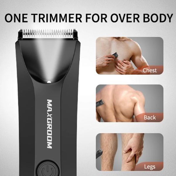 MAXGROOOM BODY CABELA TRIMER SHAVER PARA MAN TRIMMER BOLA PARA GROINA PUBICA PUBICATILIÁVEL BLADE CERAMICA EMCRIDADE RAZOR EMPERCTURA 240411