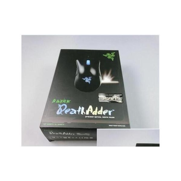 Topi Razer Death Adder Mouse 3500DPI Giochi competitivi Ottici per il computer di gioco con imballaggio al dettaglio EPACKET Drop Delivery Computers DHJT5