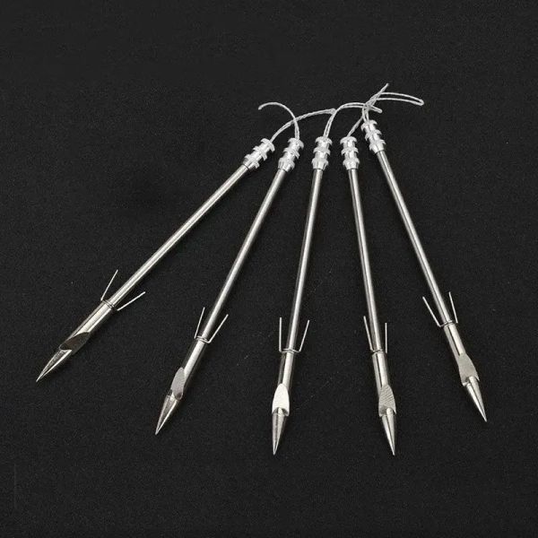 Accessori 14,6 cm frecce da pesca da caccia Acciaio in acciaio inossidabile freccette da pesca fresco di fucile a filo che sparano a balestra dardo
