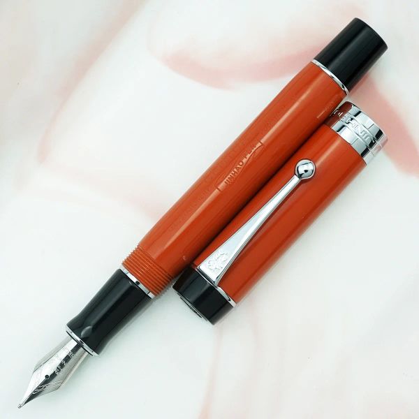 Penne Jinhao 100 Centennial Fundain Pen Red con Jinhao Logo EF/F/M/Bent Nib Converter Writing Business Office Gift Pen