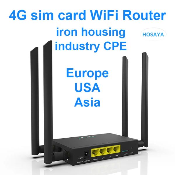 Roteadores gc111 300Mbps Cat4 Industrial LTE CPE Signal Signal SUPORT 32 Usuários de Wi -Fi com SIM SLOT 4G WiFi Router