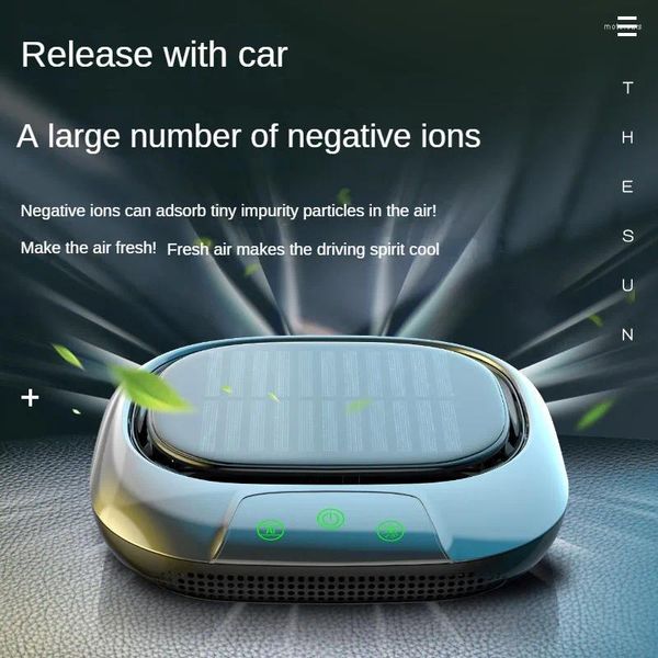Dual-Core Solar Car Purifier Innenanionenluftformaldehydentfernung UVC Sterilisationslampe Automobilzubehör