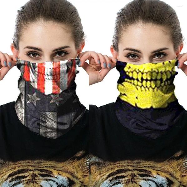 Bandanas Shield Mask Magic Neck Schal Multi-Stil UV-Schutz Ski Fischerei Kopfbedeckung Bandana Windschutz Stirnband Outdoor Kletterwanderung