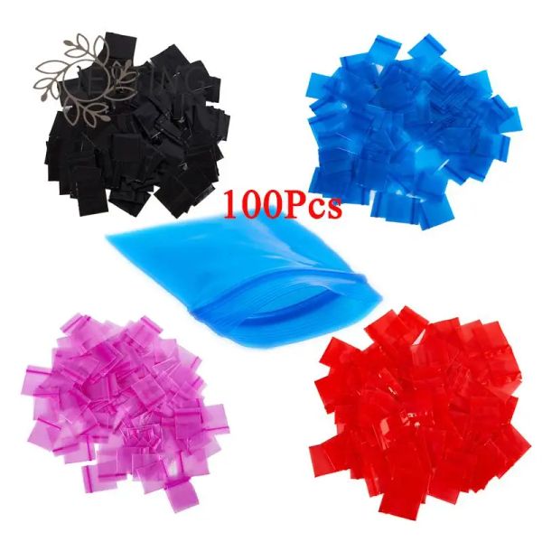 Taschen 100pcs Pillenverpackungstaschen pe Plastikverpackungstaschen Schneizungsbeutel Mini Zip Locks Bags Reißverschlussbeutel Schneizbeutel 2,5 x 3 cm