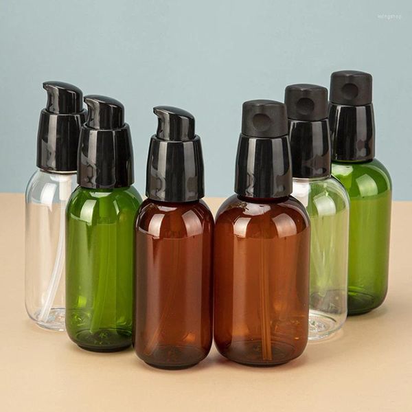 Bottiglie di stoccaggio 50/80 ml lozione vuota Riutilizzabile bottiglia di imballaggio cosmetico per anatra piccoli campioni di essenza trasparente acqua