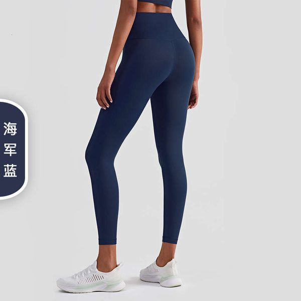 Yoga Fitnessstudio Lycra Stoff Solid Farbe Frauen Hosen hohe Taille Sport tragen Leggings Elastische Fitness Lady Outdoor Sporthosen Hochqualität 203 430