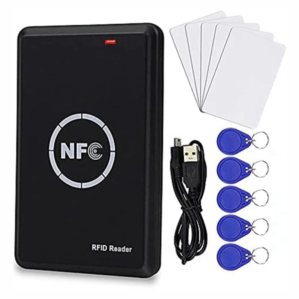 Управление картой управления смарт -доступом Copier Black RFID Reader Writer 115 кГц карта Duplicator NFC тег