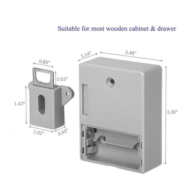 Controle mini invisível oculto rfid de controle aberto sensor inteligente armário de guarda