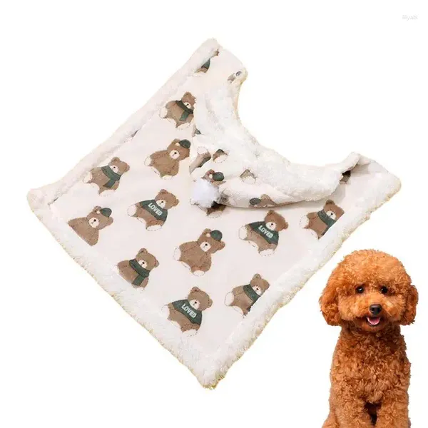 Roupas de cachorro de vestuário para cães para cães pequenos capa acessórios com padrões de urso Inverno invisível