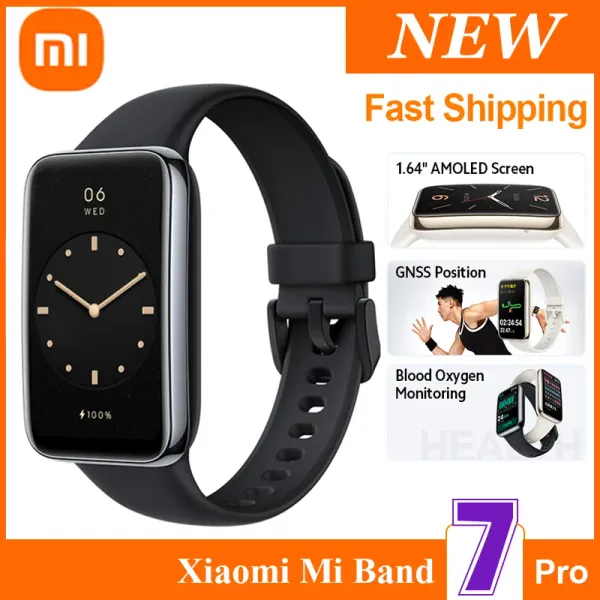 Браслеты Xiaomi Mi Band 7 Pro Smart Bracelet Amoled Screen GPS NFC Bluetooth крови -кислород FITNESS TRAKE