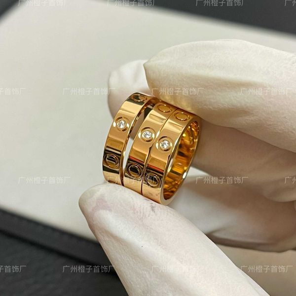 Designer Trendy Gold CNC Precision Edition Carter Stretto Diamond Diamond Fila ANCIA COPPIA Simple Matching Fashion Zeh7