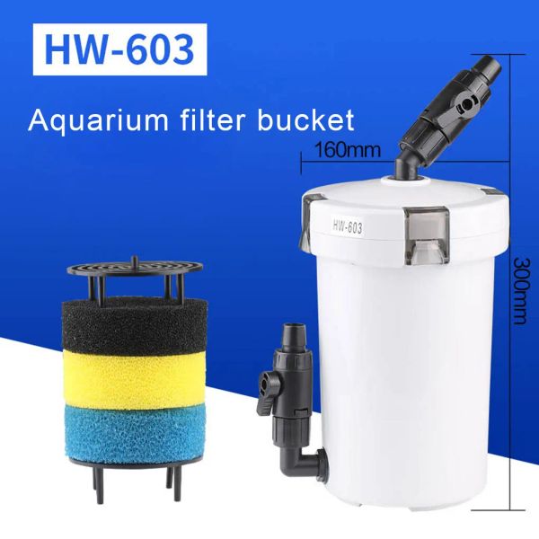 Reiniger HW602/HW603 Aquariumfilter Frischwasser Meerwasser Seetang Aquarium Außenkanister Filtereimer