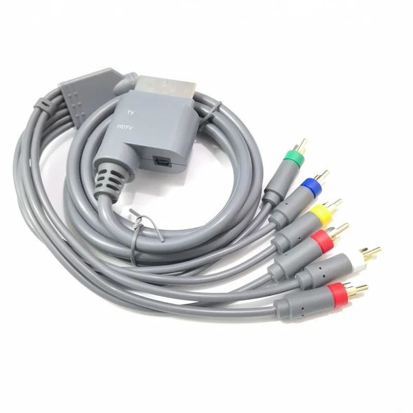 2024 1PC-Komponente HDTV-Video und Stereo-AV-Kabel für Xbox 360 (grau) AV-Stecker an die Komponente Y/PR/PB, L-Kanal, R-Kanal (männliche) Komponente