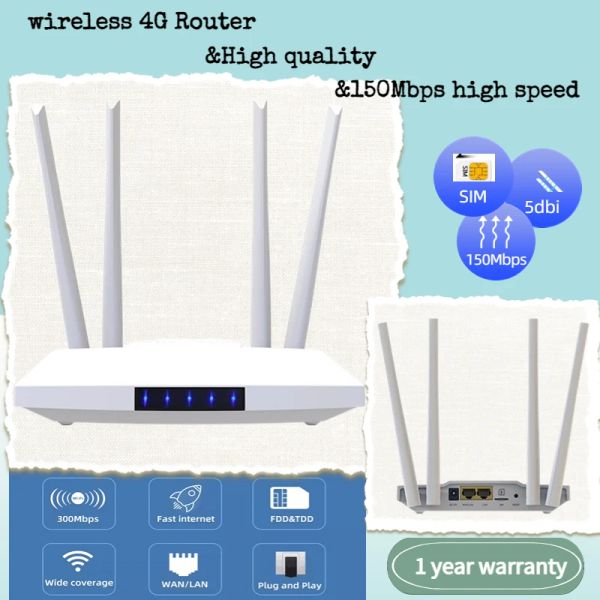 Router wireless 4g router LTE 300Mbps Modem ad alta velocità WiFi sblocca dati universali un ripetitore wifi router illimitato
