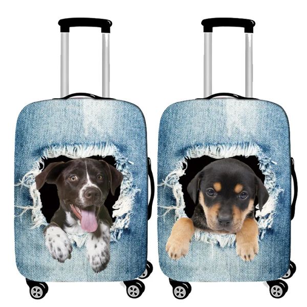Аксессуары для любимой собаки багажная тенденция джинсовая багаж