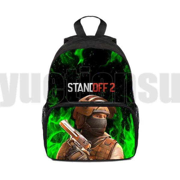 Rucksäcke 3D Print Anime Standoff 2 Rucksäcke Jungen Mädchen 12/16 Zoll Schießkriegsspiel Reisetaschen Kinder Harajuku School Bag Softback