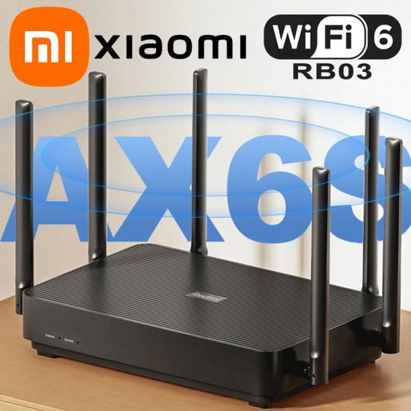 Router Xiaomi Redmi Ax6s Router 3200 Mbps 2,4G MESH 5GHz WiFi6 256MB Amplificatore Segnali WiFi Reteghi di rete Extender Mumimo Parallel