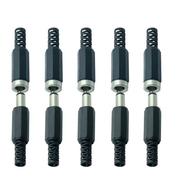 10pcs dc plug de energia feminina de 5,5 mm x 2,1 mm Male conectores adaptadores de tom de tom de fêmea Conjunto para Projetos DIY Conector