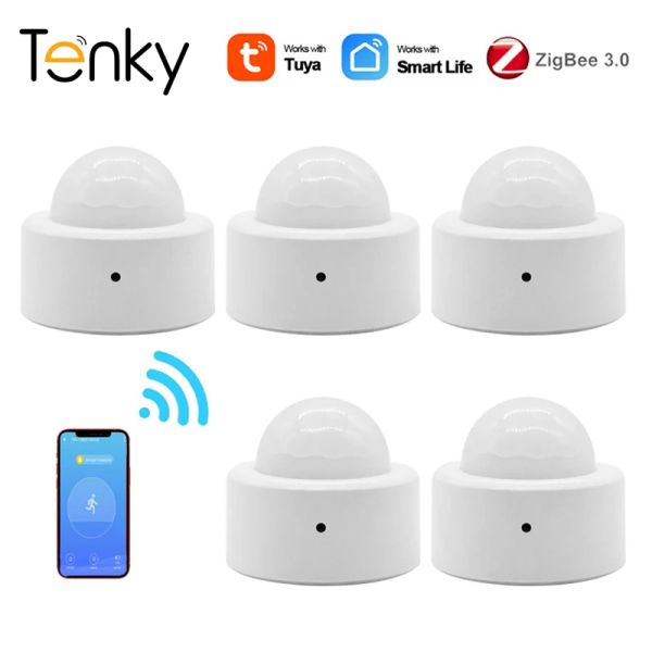 Kontrolle Tuya Zigbee Human Motion Sensor Smart Home PIR Motion Sensor Detektor Sicherheit Smart Life App Control Arbeit mit Zigbee Gateway