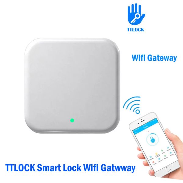 Controle TTLOCK APP Dispositivo Bloqueio Gateway G2 Adaptador Wi -Fi Bluetooth Controle remoto móvel para gateway de Wi -Fi Smart Lock