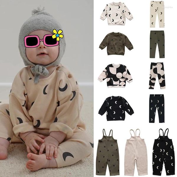 Kleidungsstücke Kinder Set 2024 Herbst Winter Strafina Oz Jungen Mädchen Sweatshirt Hosen Baby Plushy Top T -Shirt Leggings Kinder insgesamt