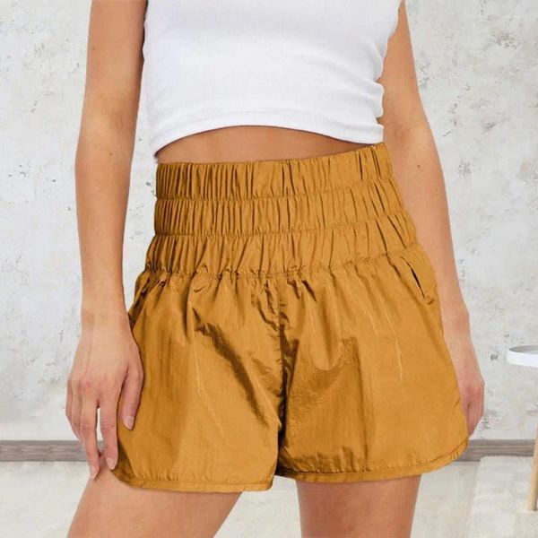 Damen -Shorts Jungen Sommer Strand Feste Farbe Elastizität Taille Kinder Casual Sport Short Hosen atmungsaktive Kinder Kleidung Kleidung