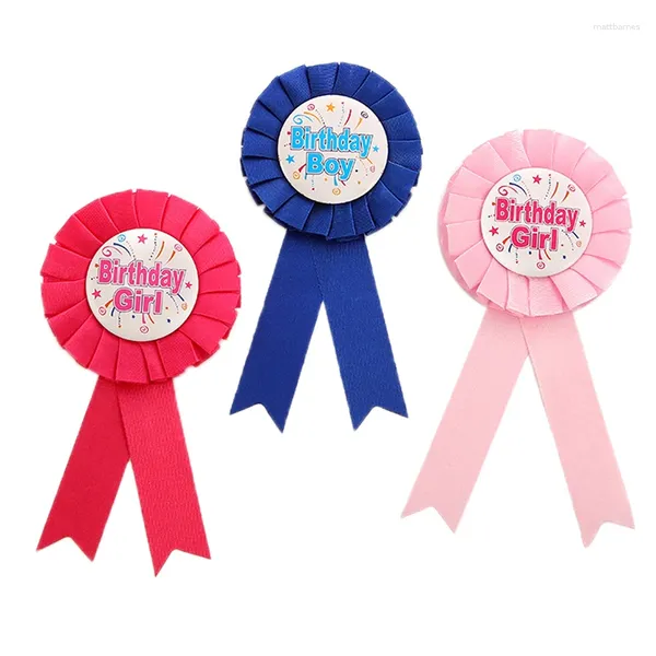 Spille 1pc baby shower per spillo di favore su badge nastro bambino decorazioni per feste di compleanno per ragazzi 4,3 cm