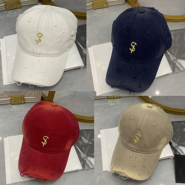 Дизайнерская уличная шляпа Ladies Men Men Luxury Fitted Pating Letter Baseball Cap Летняя Стоя солнцезащитная кепка Retro Classic Высококачественная кепка для утиного языка шариковая шапка