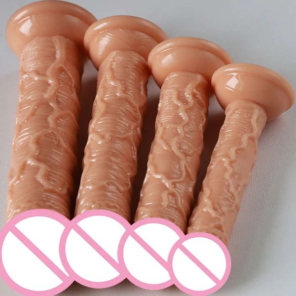 Mini vibrador realista com poderoso pênis de veia real para as mulheres GP.