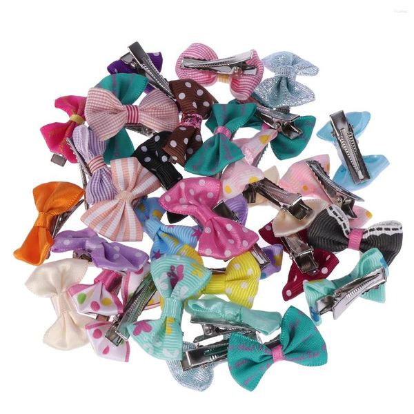 Abbigliamento per cani 30 pezzi per capelli clip per gatti per gatto per gatto per le ragazze coppia bowknot barrette per bambini