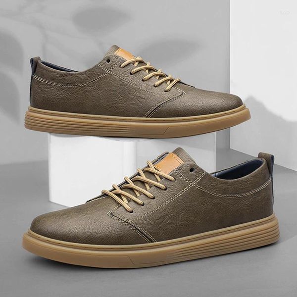 Sapatos casuais de couro genuíno de couro ao ar livre Oxford Oxford italiano Anti-Slip Slip Sneakers Tamanho 36-47