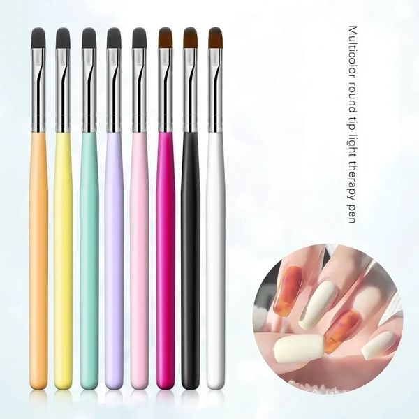 1pc Nails Art Fırça Desen Boyama Akrilik UV Jel Uzantı İnşaatçı Kaplama Fototerapi Kalemi DIY Manikür Aksesuarları Aracı