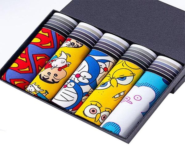 Underpants Cartoon Unterwäsche männliche Höschen sexy Boxershorts Männer Seiden Boxer Mann Jungen Jungen junge Teenie -Herren Unterwaren Boxersunderpants 7946606