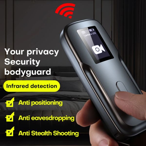 Rilevatore Nuovo Anti Peeping Camera Detector LED Display Screen Scher segnale Hunter Bug Mini Camera Segnale Rilevamento Lice Wireless Strumento Small Strumento