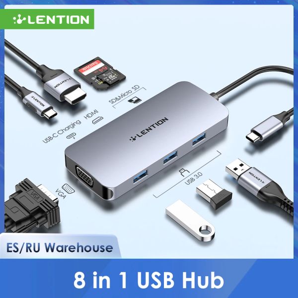 Stazioni USB Hub su Multi USB 3.0 HDMI Adattatore Dock per M1 MacBook Pro Air 13.3 Accessori USBC Tipo C SD Splitter TF 11 Porta USB C HUB