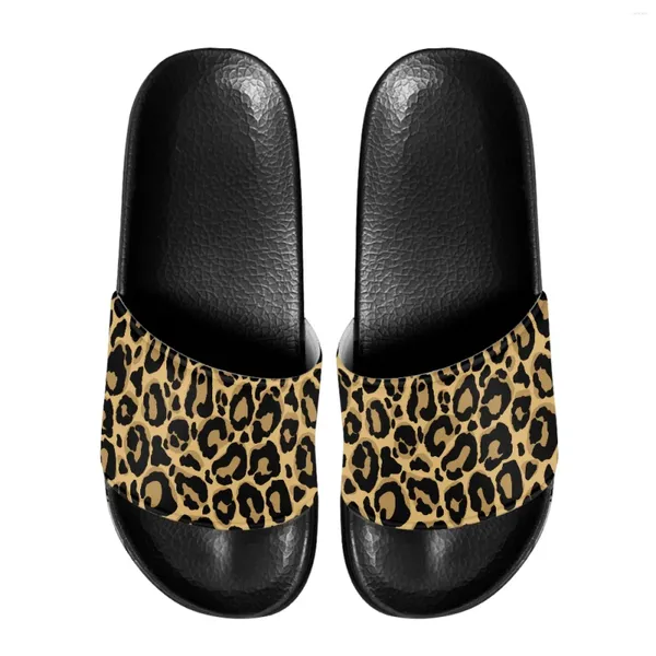 Pantofole uomini stampa leopardo Eva unica design anti-slittamento scarpe da fuoco casual flat comodo putta