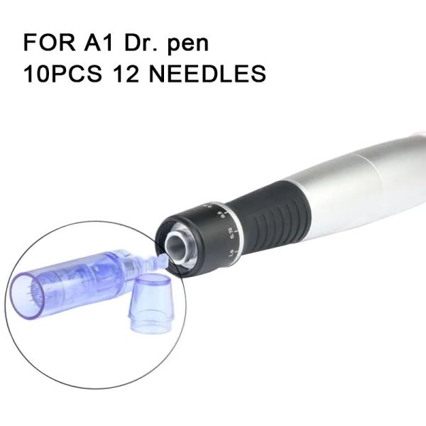 Roller Pro A1 Electric Derma Peneles 10pcs Bayonet 12pin Mym Cartridge для автоматической микроиглики Derma Pen 12 Pin Pin Drpen
