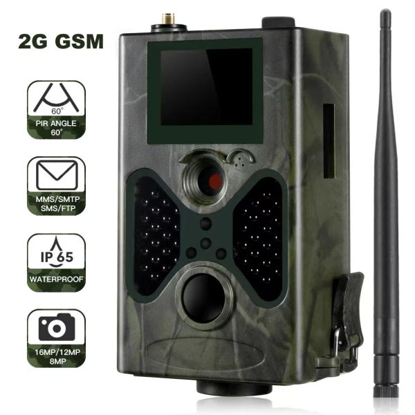 Kameras Shenzhen Factory verkauft direkt Outdoor -Infrarot -Digitaljagdkamera P mms GSM 1080p Nachtsicht HC330m Wildlife Wireless