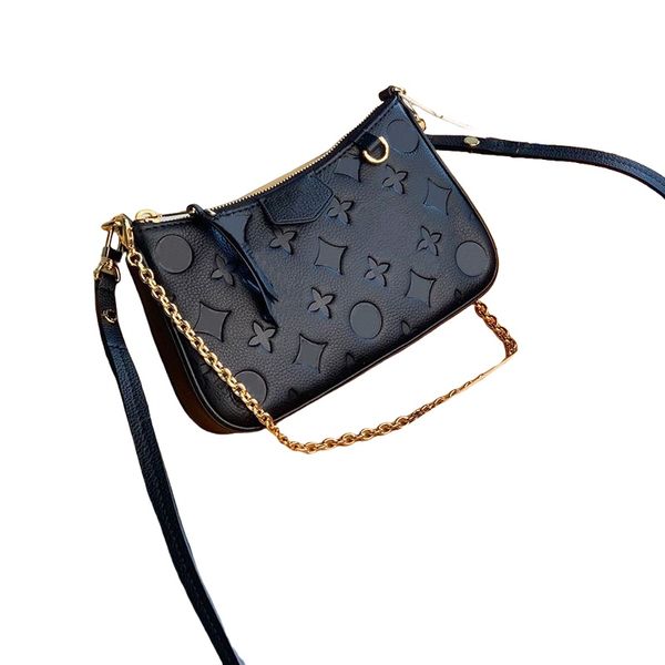 2024 Fashion Designer Bag Crossbody Umhängetasche Hochwertige Kette Brieftasche Lady Easy Beutel auf Riemen Mini -Tasche Handtasche Handblüte Streifen Marke Handtaschen Handtaschen